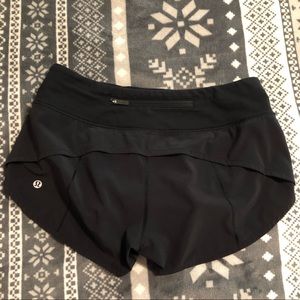 Black Lululemon Speed Up Short
